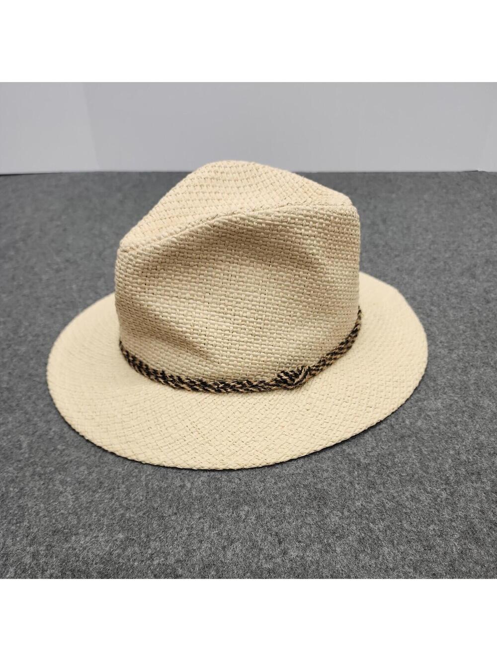 Levi's Men's Classic Fedora Panama Hat Summer Vacation Small/Medium Tan